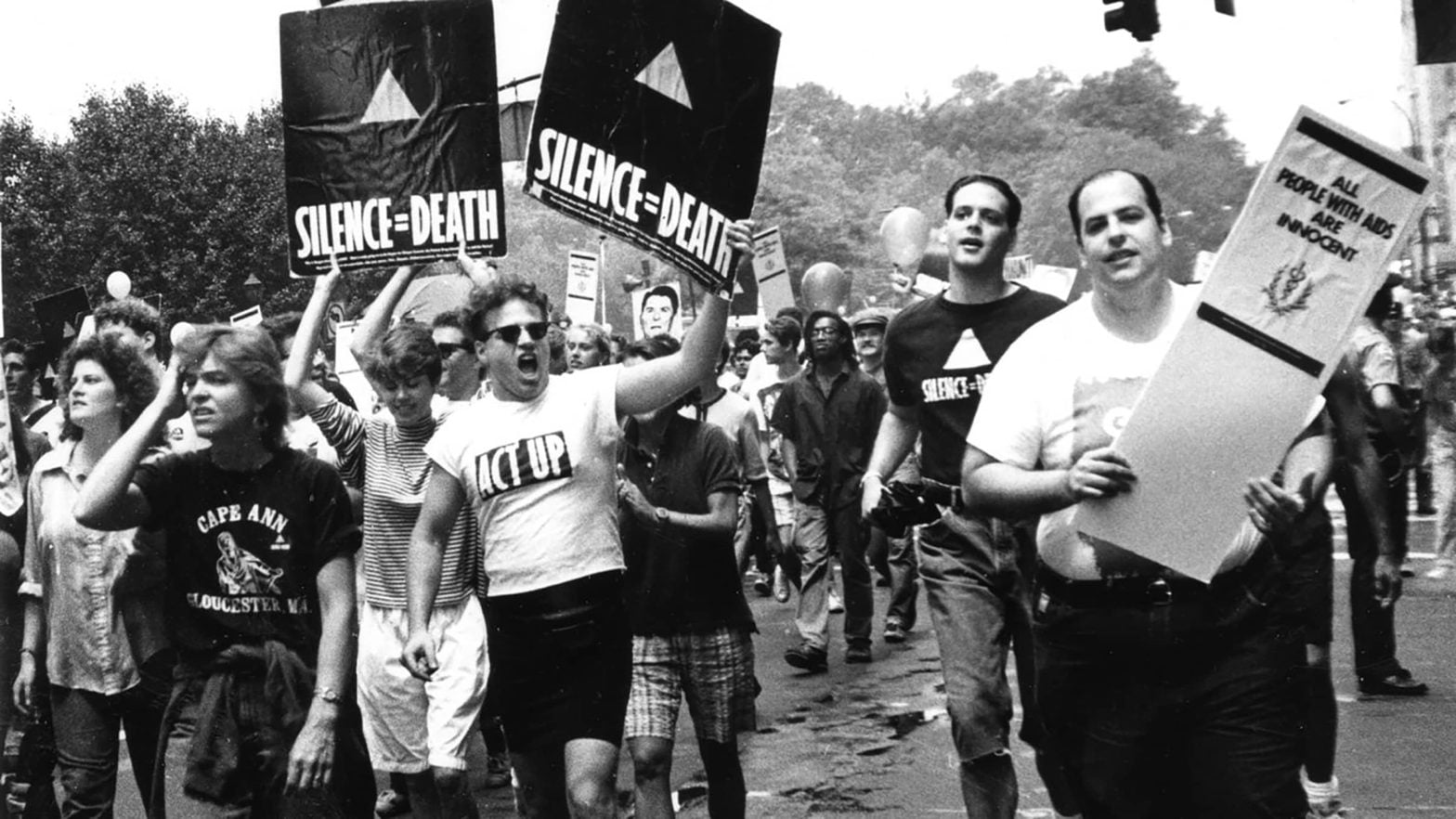 Vintage Aids protest photo