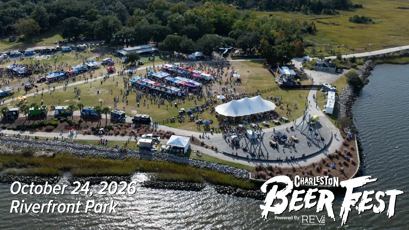Charleston BeerFest 2026 at Riverfront Park — craft beer festival in North Charleston SC on October 24